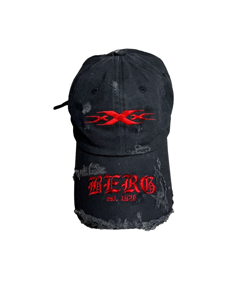 TRIPLE X - CAP - DISTRESSED, STONE WASHED - BLACK - Image 2