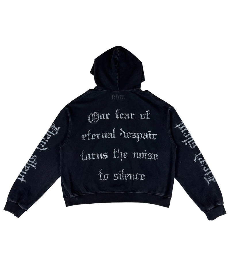 DEAD SILENT - OVERSIZED HOODIE (WASHED) | UNISEX - Image 2