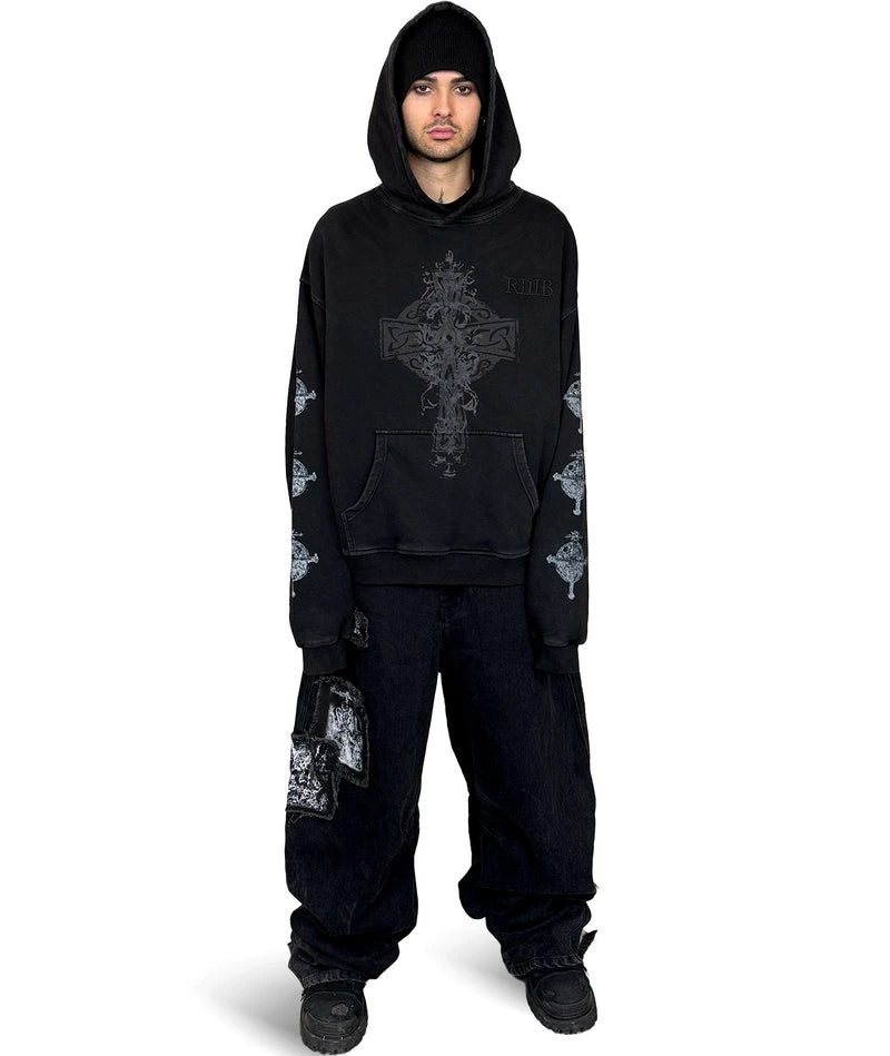 DEMIGOD - OVERSIZED HOODIE (WASHED) | UNISEX - Image 3