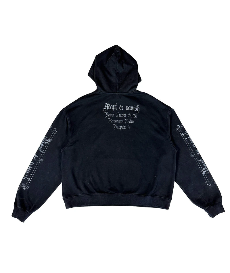 ADAPT OR VANISH - OVERSIZED HOODIE (WASHED) | UNISEX - Image 2