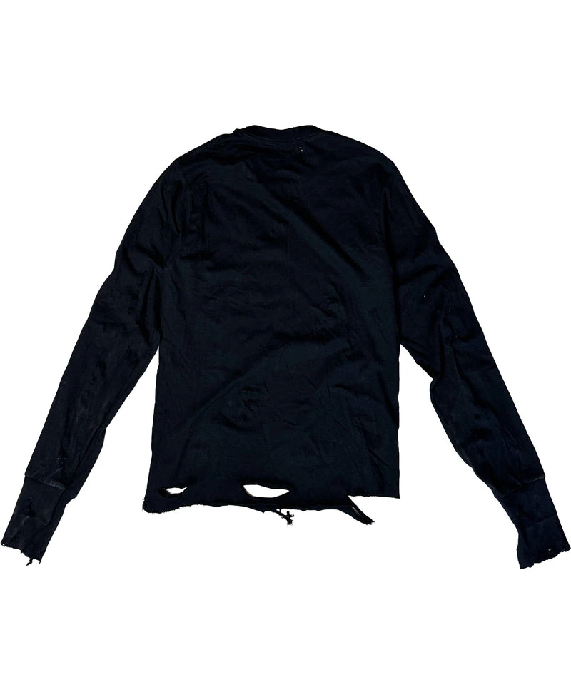 SIN CITY - DISTRESSED LONGSLEEVE | BLACK/WHITE, UNISEX - Image 2