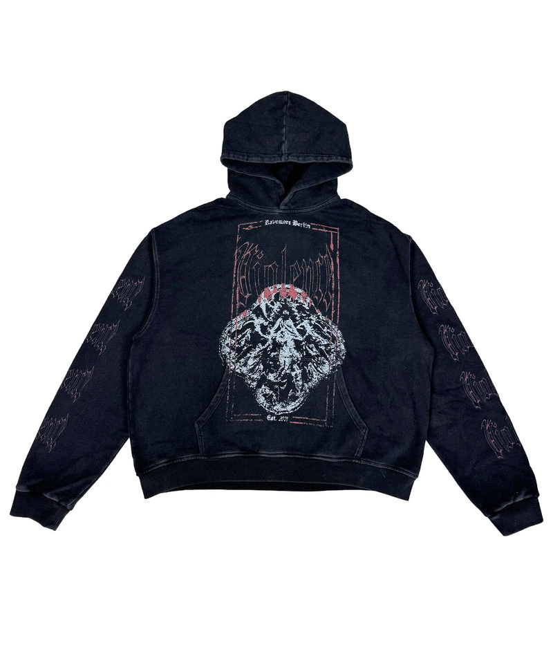 FEAR NOTHING - OVERSIZED HOODIE (WASHED) | UNISEX